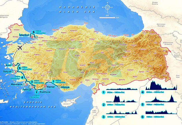 2-17 Tour of Turkey map